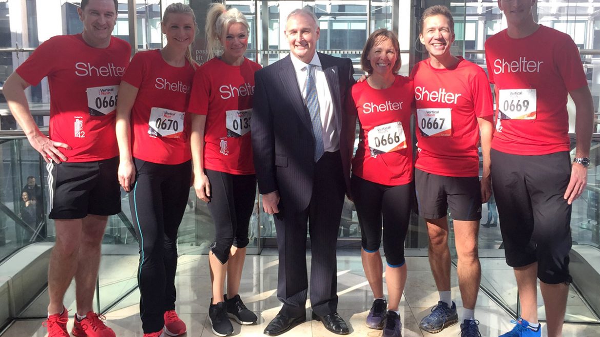 Vertical Rush challenge at Tower 42