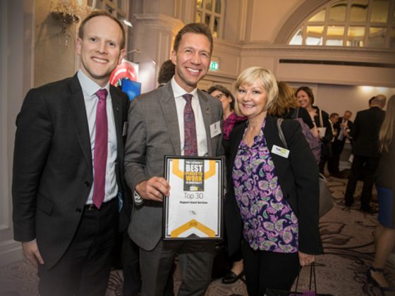 Rapport recognised in The Top 30 Best Places to Work in Hospitality for 5th year